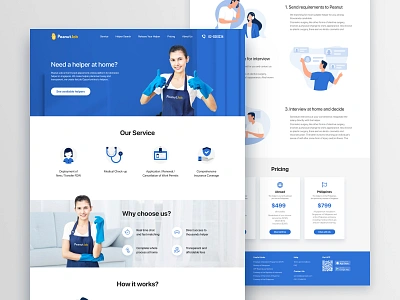 Peanut Job Website landpage ui web webdesign website