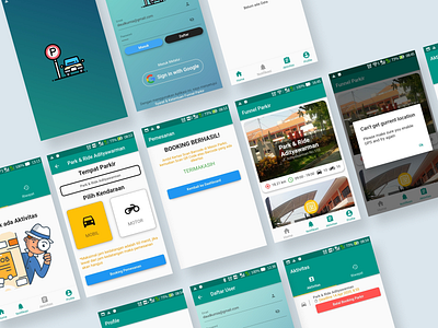 Funnel Parkir - My Final Project as Information System Student final project it student ui uiux ux