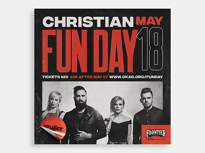 Christian Fun Day - Frontier City album christian create design fun day layout oklahoma city photoshop poster promo promotion skillet texture