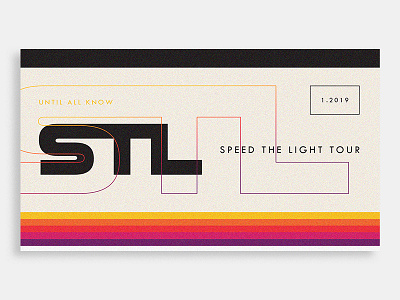 Speed The Light Tour art direction cassette tape create design digital layout logo missions photoshop promotion retro stl tour