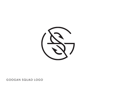 Googan Squad brand branding create design fishing fishing hook googan googan squad gs logo hook identity logo logo design monogram