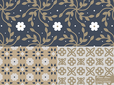 geometric earth tones pattern design