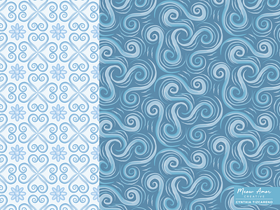 Water Swirls Pattern design