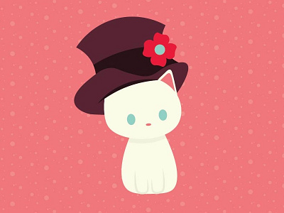 Kitty with hat