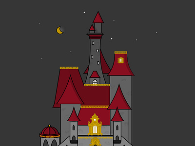 Beauty And The Beast Castle By Cynthia Tizcareno On Dribbble