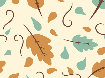 Leaf Pattern adobe draw cute design leaf leaves light nature pattern simple textile vector