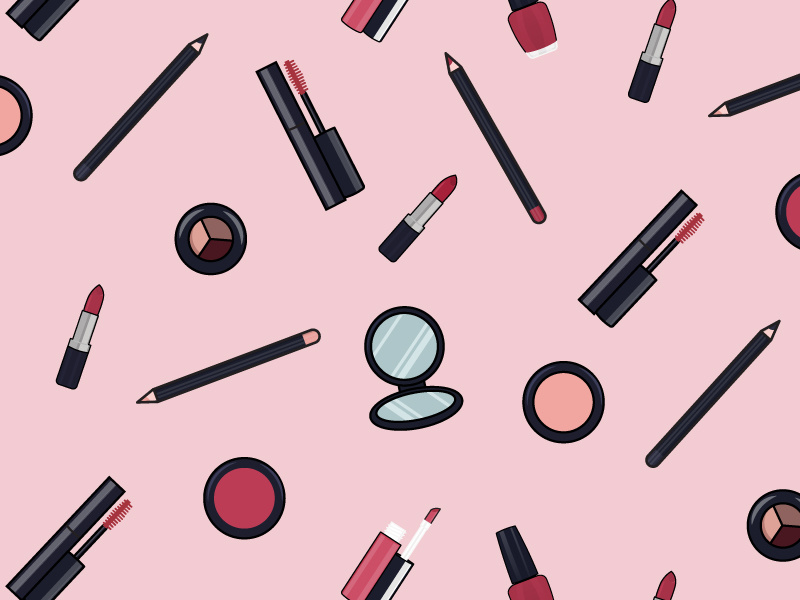 Makeup Pattern by Cynthia Tizcareno on Dribbble