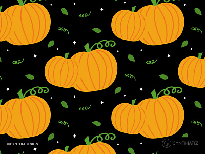 pumpkin halloween october patter pumpkin seamless pattern simple textile vector