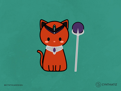 Villain Queen Beryl cat cute design halloween illustration queen beryl sailormoon vector villain