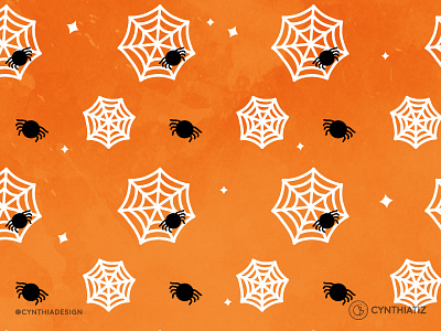 Spider Pattern design halloween october pattern seamless pattern spider spooky surface pattern textile vector