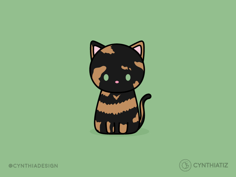 Tortoise Cat by Cynthia Tizcareno on Dribbble