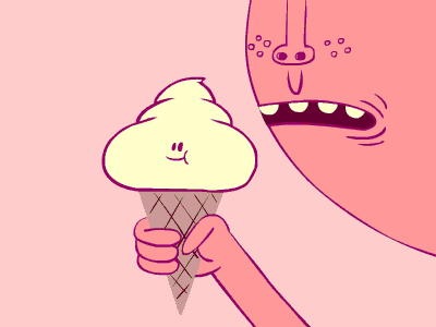 Icecream Licker animation characters food icecream illustration