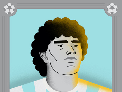 Maradona adobeillustator illustration illustrator photoshop soccer sports sportsillustration vector