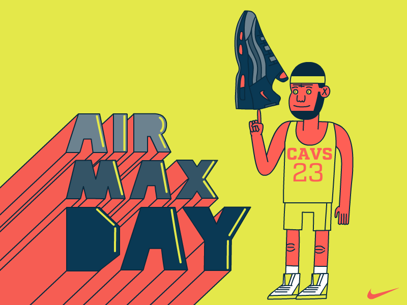 Air Max Day 2017 adobe animate cc air max character design lebron james nike sports