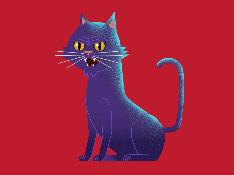 Halloween Cat adobe animation halloween illustration illustrator photoshop