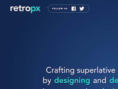 Retropx Landing Page avenir elegant landing page design minimalist sharp ui ux