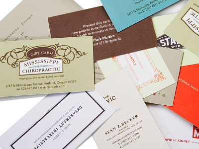 Collection of Business Cards business cards graphic design typograpy