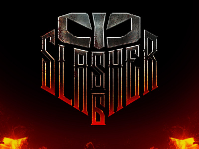 REALISTIC LOGO GAME "SLASHER6" 3d branding design game graphic design illustration illustrator logo photoshop typography vector