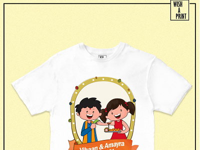 Personalised In Frame Rakhi T-Shirt branding gift hampers for sister on rakhi raksha bandhan special offers