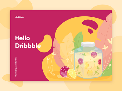 Hello Dribbble! debut hello dribbble illustration ui