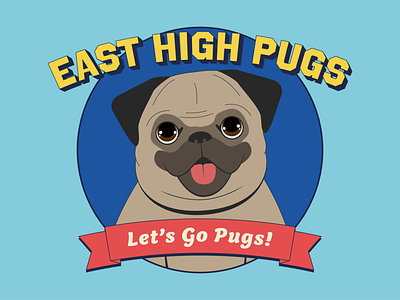 Pug Mascot dog illustration mascot pug pugs vector illustration