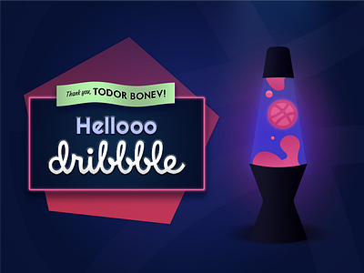 Hello Dribbble! debut debut shot dribbble hello thank you