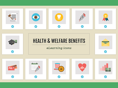 Health & Welfare Benefits Icons