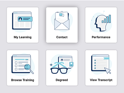 Icon Set for LMS Dashboard