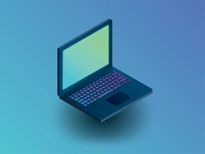 Isometric Laptop corporate isometric design isometric illustration laptop