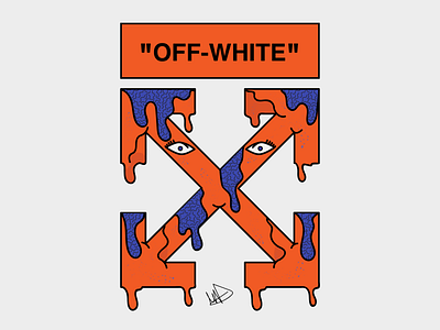 "OFF-WHITE" animation cartoon doodle dopeart drawing graffiti graphic design illustration logo procreate