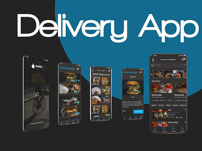 Food Delivery App UI / UX branding graphic design ui