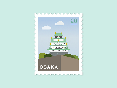 075: Osaka Castle 100days 100daysofillustration illustration