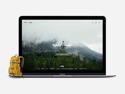 Landing Page Design for Kathmandu design graphic kathmandu minimal responsive ui ux website