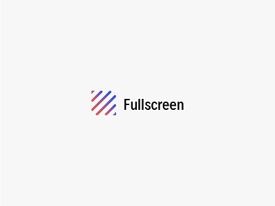 Fullscreen, Inc Logo re-design concept concept design fullscreen logo minimal redesign