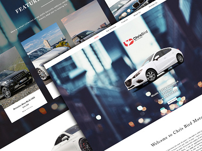 Chris Bird Motor Company Web Design design minimal motor project web website