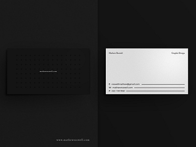 Personal Business Card Design business card design minimal