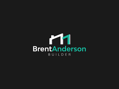 Brent Anderson Builder // Logo Design builder design logo minimal