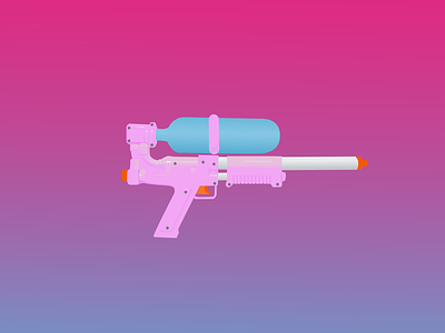 Super Soaker 50 blue gradient gun pink super soaker tony siv water