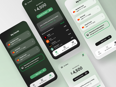 Neo Bank mobile application app design graphic design illustration ui ux