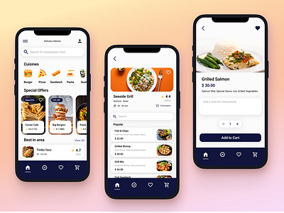 Food Order App by Mina Hejazi on Dribbble