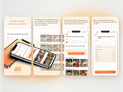 App Store Screens app design food mobile screen ui ux