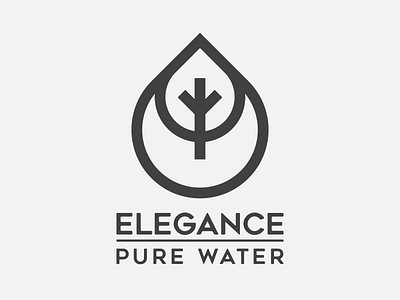 Logo Design, Elegance Pure Water. design graphic design logo