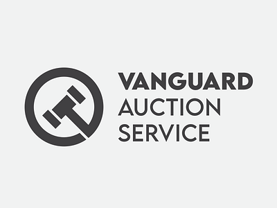 Logo Design, Vanguard Auction Service. auction auctionbook auctiondesign auctionlogo brandidentity branding design graphic design illustration logo typography vector