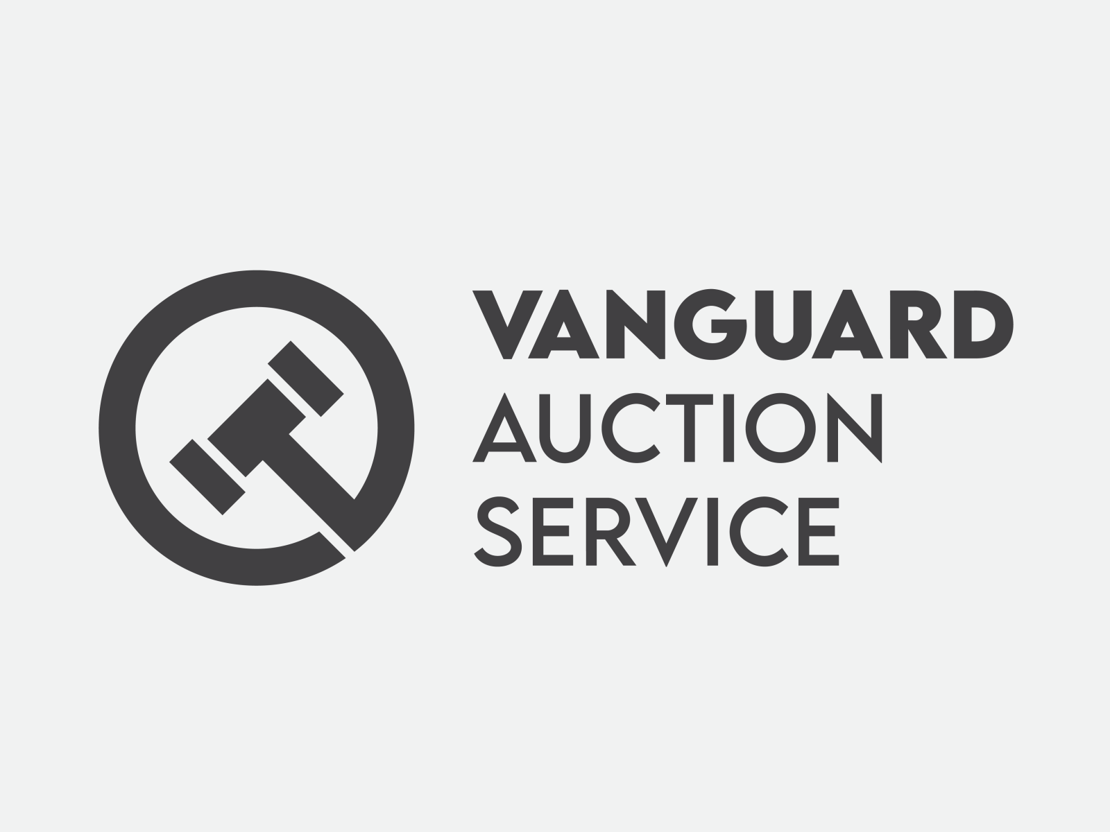 Logo Design, Vanguard Auction Service. by Design Corner on Dribbble