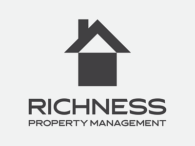 Logo Design, Richness Property Management. branding buildinglogo business design graphic design illustration logo management propertylogo realestate typography vector