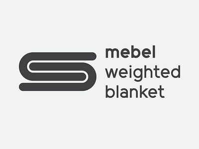 Logo Design, Mebel Weighted Blanket. blanket blanketlogo branding design graphic design illustration logo vector