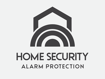 Logo Design, Home Security Alarm Protection. alarm alarmlogo branding design graphic design home illustration logo protection security typography vector