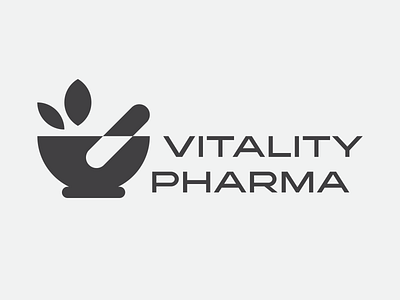 Logo Design, Vitality Pharma. branding design graphic design illustration logo medicine pharma pharmacist pharmacy pharmacylogo pharmalogo typography vector