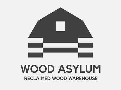 Logo Design, Wood Asylum Reclaimed Wood Warehouse. branding design graphic design illustration logo reclaimed typography vector warehouse warehouselogo wood woodlogo woodwarehouse