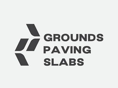 Logo Design, Grounds Paving Slabs. branding design graphic design ground illustration logo paving pavinglogo pavingslabs pavingslabslogo slab typography vector